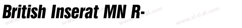 British Inserat MN R字体转换